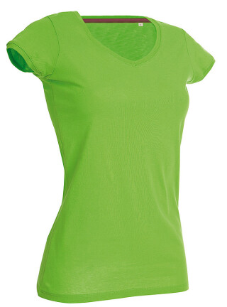 Tričko STEDMAN STARS MEGAN V-NECK světle zelená XL