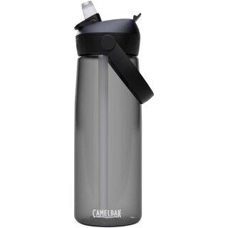 Tritanová láhev na vodu s výklopným brčkem 750ml, tmavě šedá