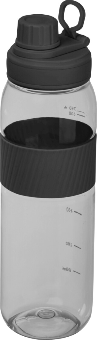 Tritanová láhev se silikonovým úchopem 750 ml, černá