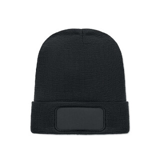 Unisex čepice z RPET, černá