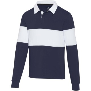 Unisex mikina Elevate Clyde, velikost XL, námořní modrá/bílá