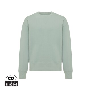 Unisex mikina Iqoniq Kruger relaxed fit, velikost L, jemná zelená