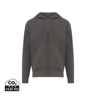 Unisex mikina na zip s kapucí Iqoniq Abisko, antracitová, velikost S