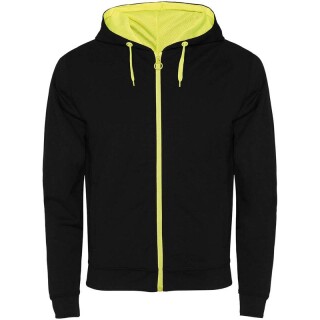 Unisex mikina ROLY FUJI, černá/žlutá, XXL