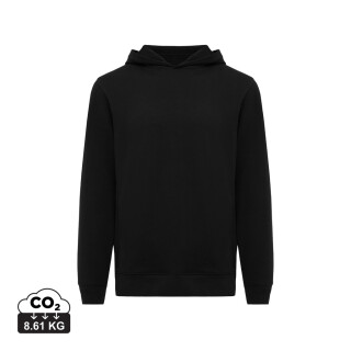 Unisex mikina s kapucí a bočními kapsami Iqoniq Yengo, černá, velikost 5XL
