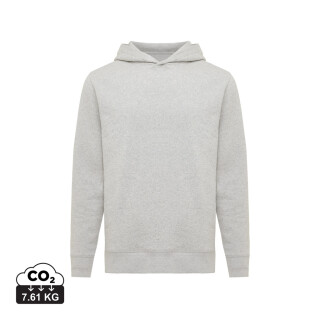 Unisex mikina s kapucí a bočními kapsami Iqoniq Yengo, světle šedá, velikost 5XL
