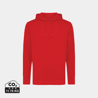 Unisex mikina s kapucí IQONIQ Jasper, velikost XXS, červená