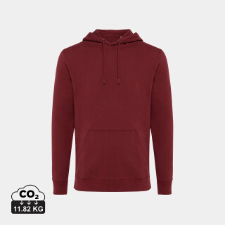 Unisex mikina s kapucí IQONIQ Jasper, velikost XXS, vínově červená