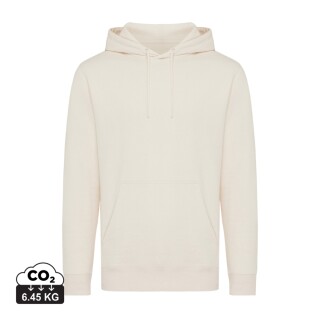 Unisex mikina s kapucí Iqoniq Rila, velikost 3XL, světlá krémová