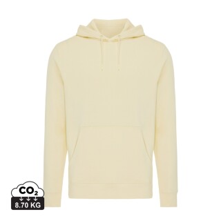 Unisex mikina s kapucí Iqoniq Rila, velikost L, světlá žlutá