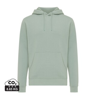 Unisex mikina s kapucí Iqoniq Rila, velikost M, jemná zelená