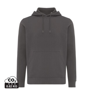 Unisex mikina s kapucí Iqoniq Rila, velikost XS, antracitová