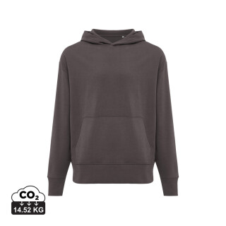 Unisex mikina s kapucí Iqoniq Yoho relaxed fit, antracitová, velikost L