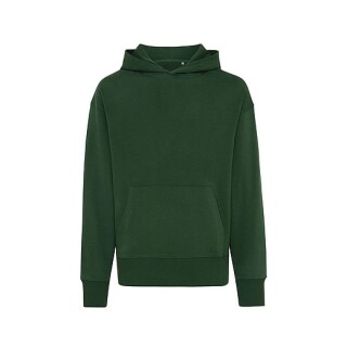 Unisex mikina s kapucí Iqoniq Yoho z recyklované bavlny, zelená, XS
