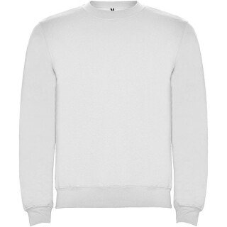 Unisex mikina s kulatým výstřihem, ROLY CLASICA, bílá, vel. S