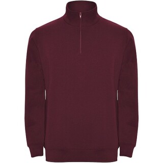 Unisex mikina se čtvrtkovým zipem, ROLY ANETO, purpurová, vel. 3XL