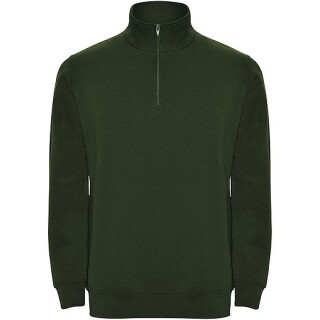 Unisex mikina se čtvrtkovým zipem, ROLY ANETO, zelená, vel. 3XL