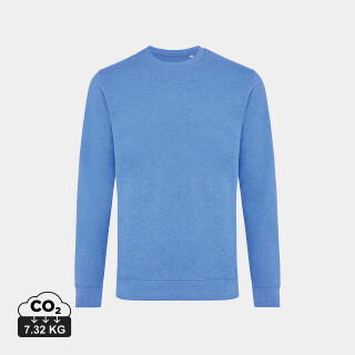 Unisex nebarvená mikina IQONIQ Denali, velikost XXS, modrý melír