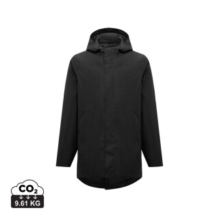Unisex parka Iqoniq Thelon z recyklovaného polyesteru, velikost M, černá