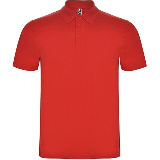 Unisex polokošile s krátkým rukávem, ROLY AUSTRAL, červená, vel. M