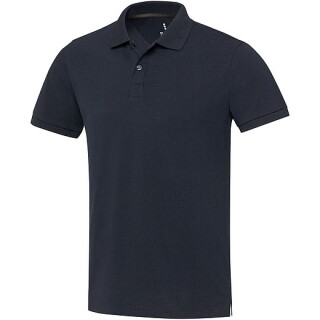 Unisex polokošile s krátkým rukávem z recyklované bavlny i polyesteru, ELEVATE EMERALD, navy, vel. L