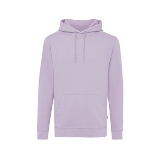 Unisex recyklovaná mikina Iqoniq s kapucí, světle fialová, XS
