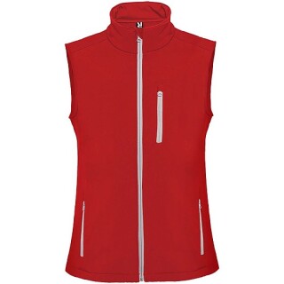 Unisex softshellová vesta, ROLY NEVADA, červená, vel. M