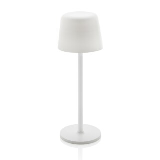 USB dobíjecí stolní lampa z RCS recyklovaného plastu, bílá