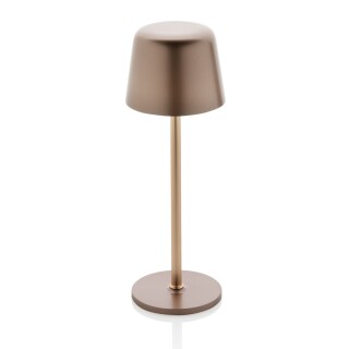 USB dobíjecí stolní lampa z RCS recyklovaného plastu, měděná