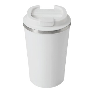Vakuově izolovaný cestovní termohrnek 350 ml, bílá