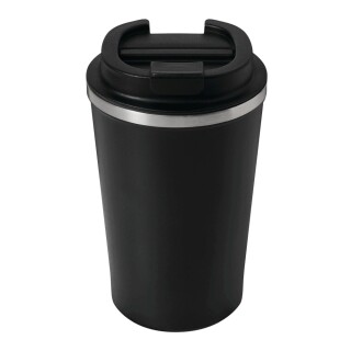 Vakuově izolovaný cestovní termohrnek 350 ml, černá