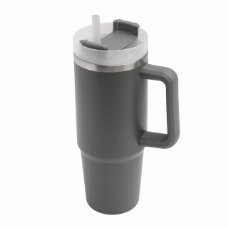 Vakuový termohrnek na pití, šedá
