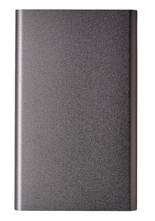 VALUR Hliníková powerbanka s kapacitou 4000 mAh, gunmetal