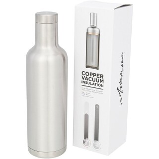 Vasa termoska s vakuovo-měděnou izolací 500ml, imitace dřeva, béžová