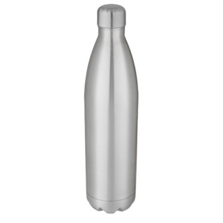 Velká nerezová termo láhev, 1l, stříbrná
