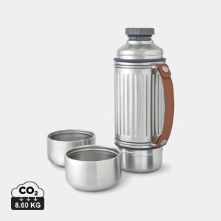 Velká nerezová termolahev 1000 ml, šedá