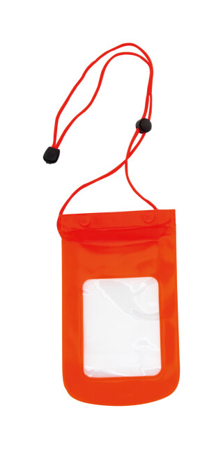 Voděodolné PVC pouzdro na mobil, červené