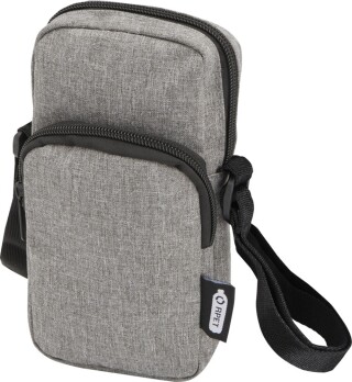 WARIA Crossbody taštička na telefon s nastavitelnými popruhy, šedá