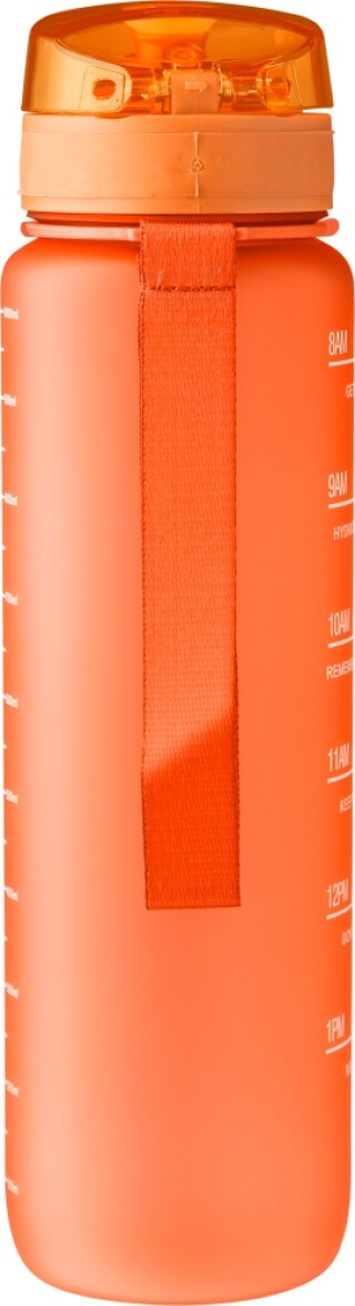 ZERIN Láhev na pití z recyklovaného plastu, 1000 ml, oranžová