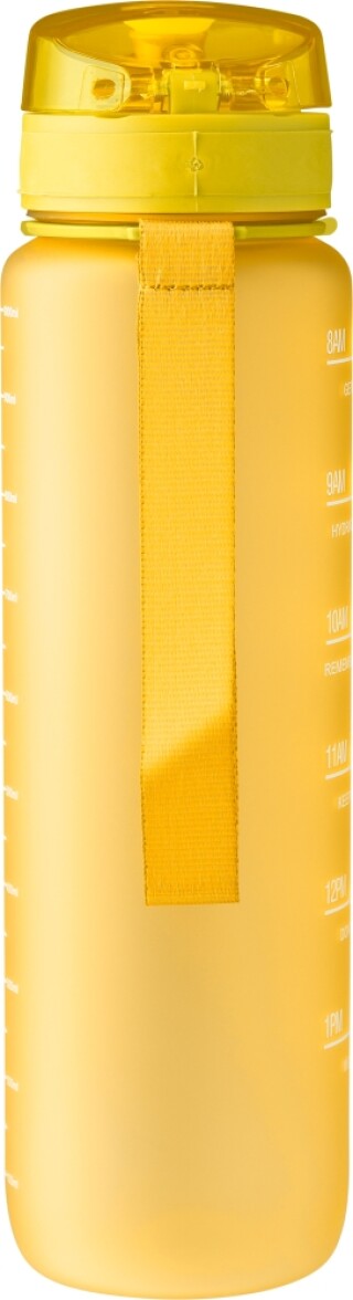 ZERIN Láhev na pití z recyklovaného plastu, 1000 ml, žlutá