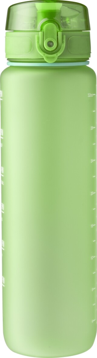 ZERIN Láhev na pití z recyklovaného plastu, 1000 ml, světle zelená