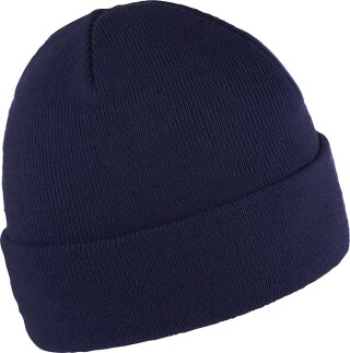 ZOBAR Dvojitě pletená zimní čepice, unisex, tm. modrá